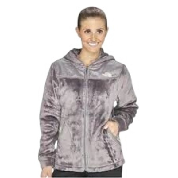The North Face Women's Oso Hoodie Fleece, Metallic Silver, Full Zip, Size Medium - Picture 1 of 10